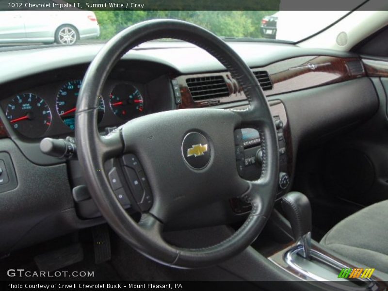 Summit White / Gray 2012 Chevrolet Impala LT