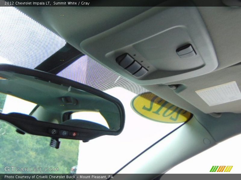 Summit White / Gray 2012 Chevrolet Impala LT