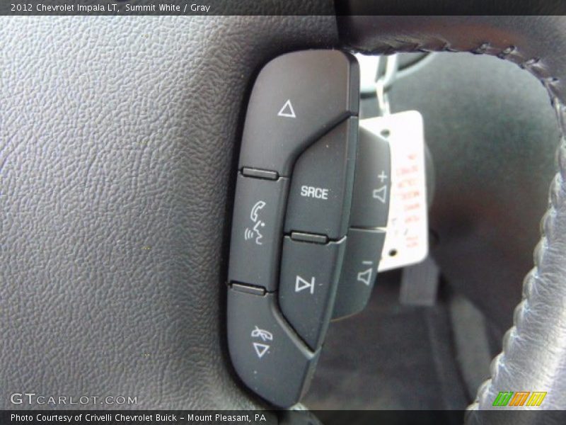 Summit White / Gray 2012 Chevrolet Impala LT