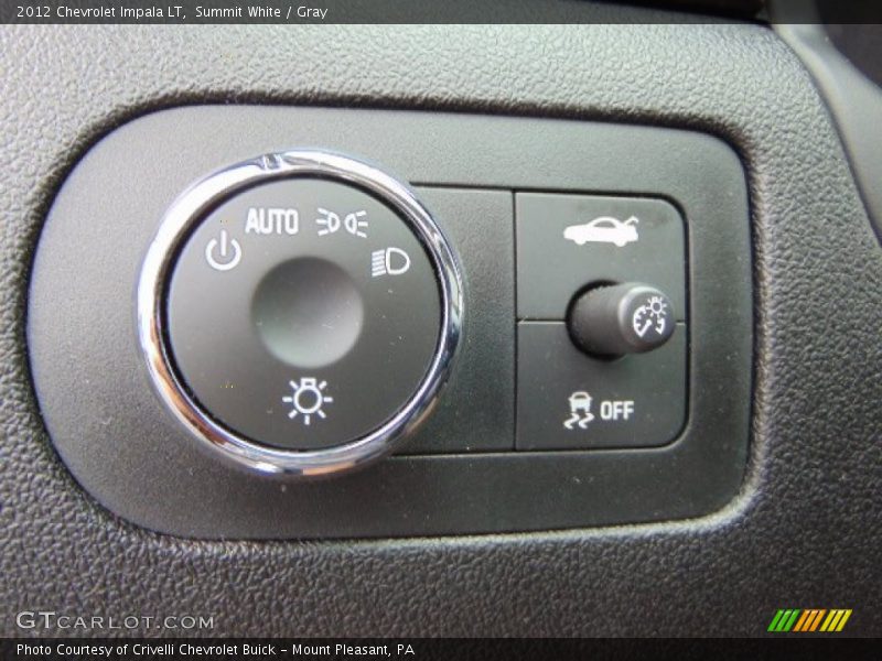 Summit White / Gray 2012 Chevrolet Impala LT