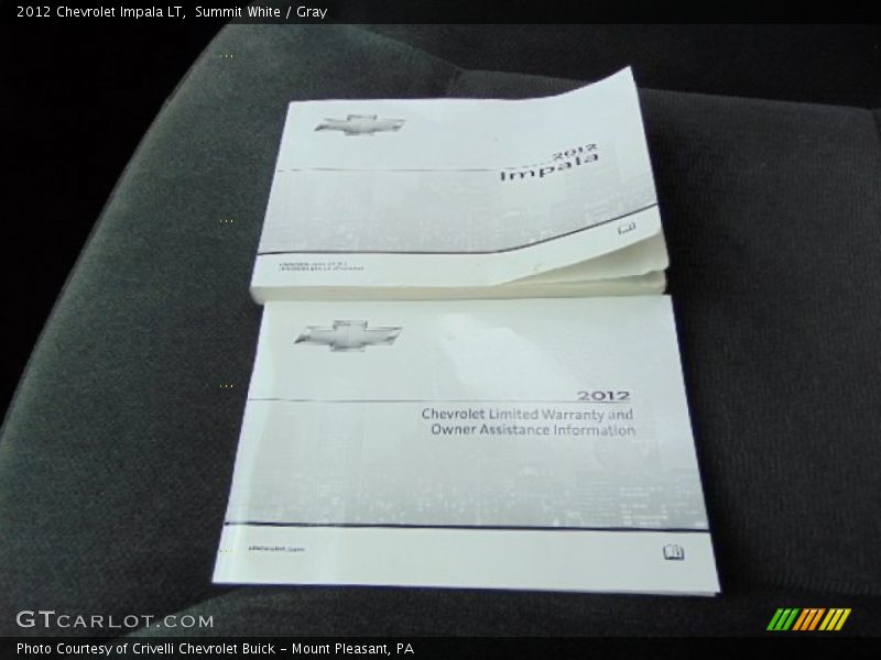 Summit White / Gray 2012 Chevrolet Impala LT
