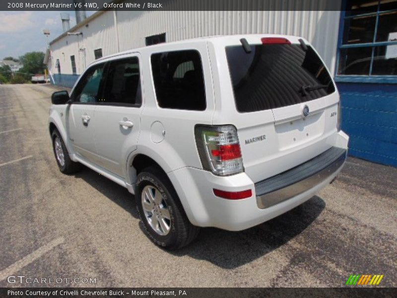 Oxford White / Black 2008 Mercury Mariner V6 4WD