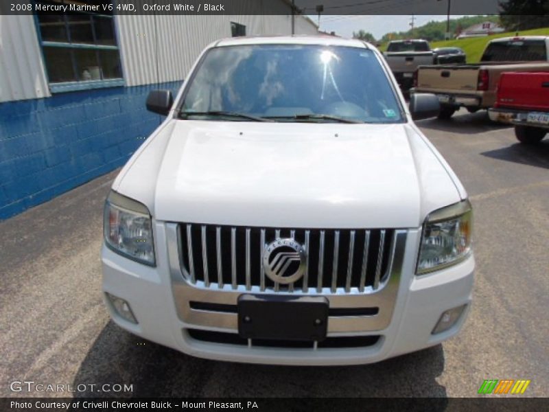 Oxford White / Black 2008 Mercury Mariner V6 4WD