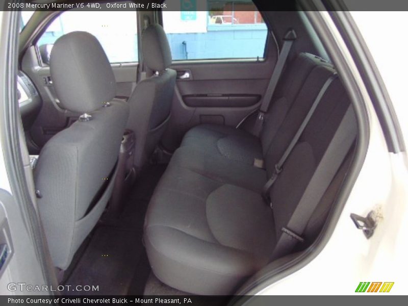 Oxford White / Black 2008 Mercury Mariner V6 4WD