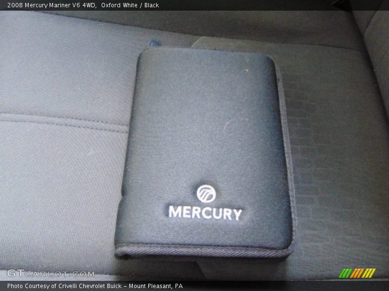 Oxford White / Black 2008 Mercury Mariner V6 4WD