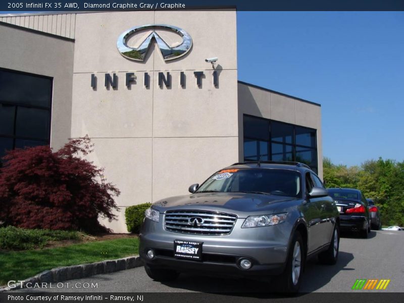 Diamond Graphite Gray / Graphite 2005 Infiniti FX 35 AWD