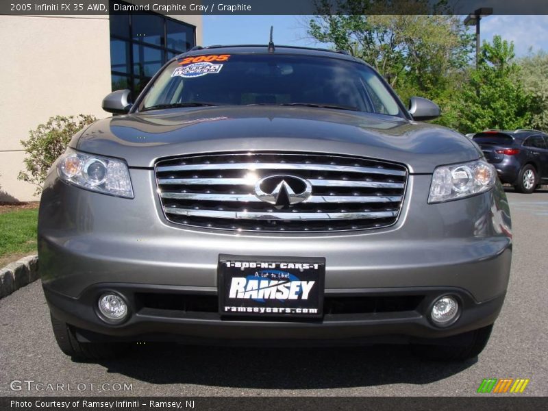 Diamond Graphite Gray / Graphite 2005 Infiniti FX 35 AWD