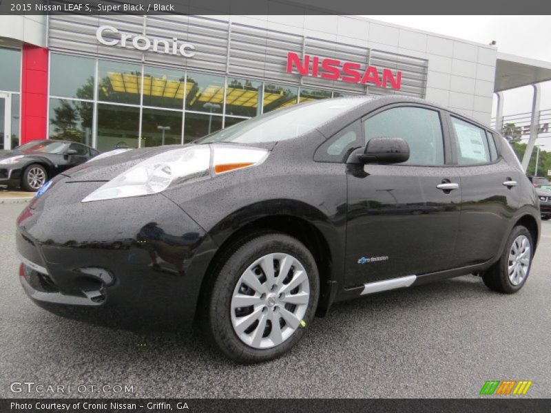 Super Black / Black 2015 Nissan LEAF S