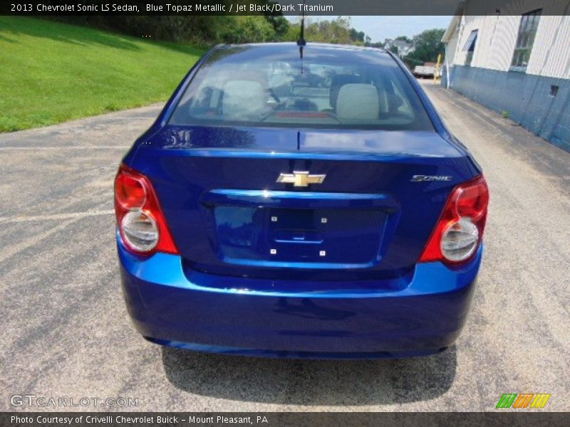 Blue Topaz Metallic / Jet Black/Dark Titanium 2013 Chevrolet Sonic LS Sedan