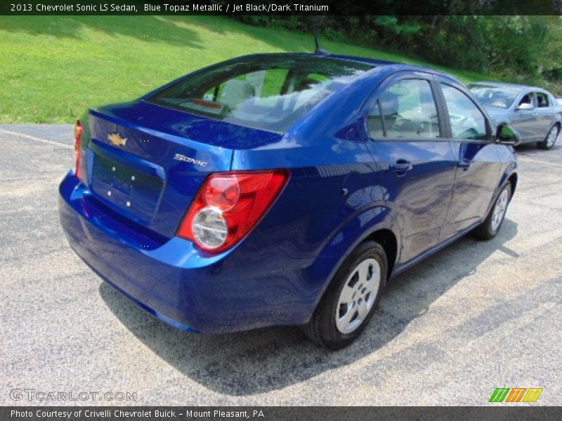 Blue Topaz Metallic / Jet Black/Dark Titanium 2013 Chevrolet Sonic LS Sedan