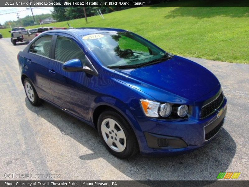 Blue Topaz Metallic / Jet Black/Dark Titanium 2013 Chevrolet Sonic LS Sedan
