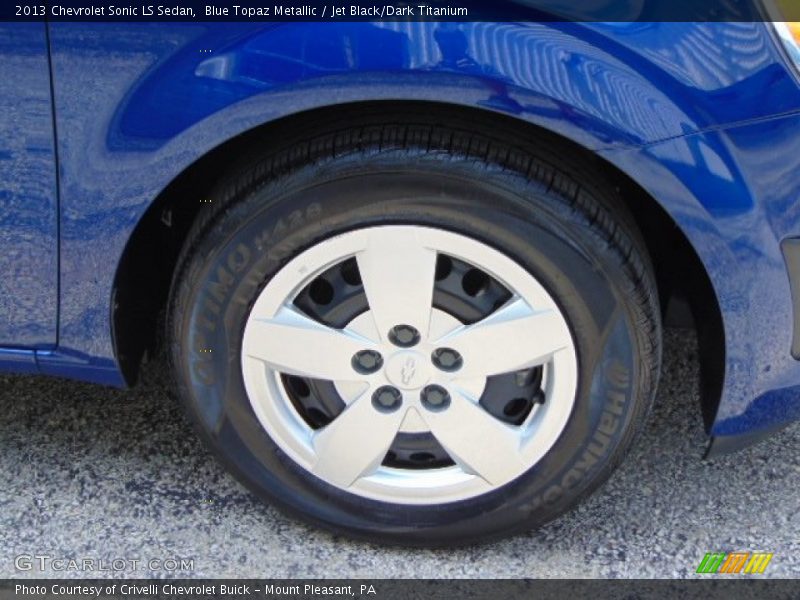 Blue Topaz Metallic / Jet Black/Dark Titanium 2013 Chevrolet Sonic LS Sedan