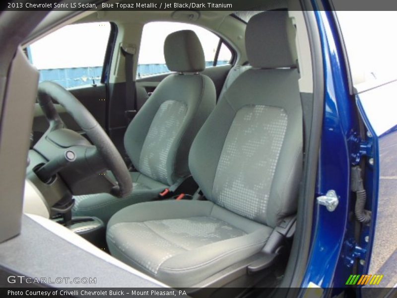 Blue Topaz Metallic / Jet Black/Dark Titanium 2013 Chevrolet Sonic LS Sedan