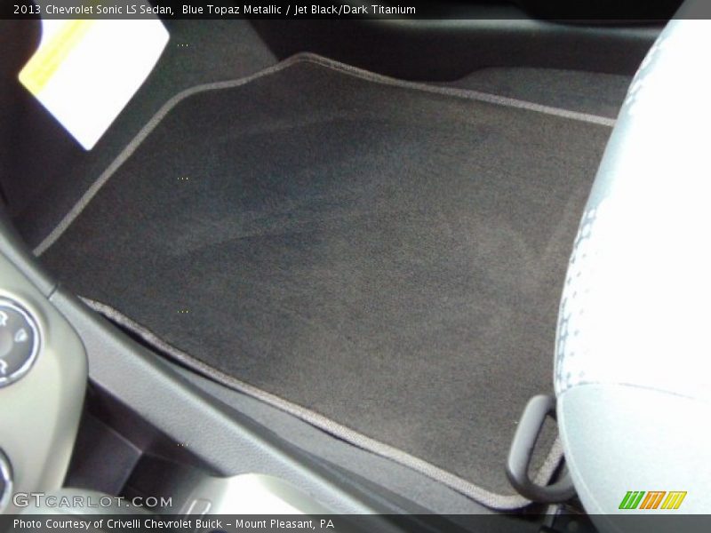 Blue Topaz Metallic / Jet Black/Dark Titanium 2013 Chevrolet Sonic LS Sedan