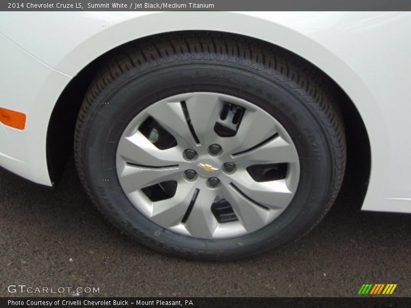 Summit White / Jet Black/Medium Titanium 2014 Chevrolet Cruze LS