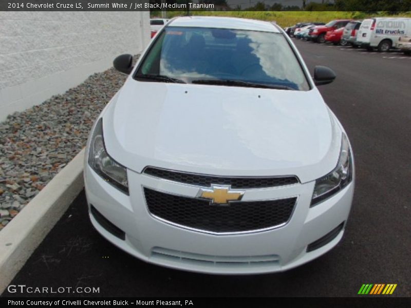 Summit White / Jet Black/Medium Titanium 2014 Chevrolet Cruze LS