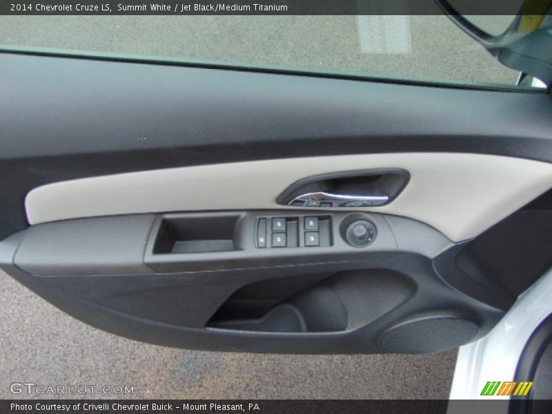 Summit White / Jet Black/Medium Titanium 2014 Chevrolet Cruze LS