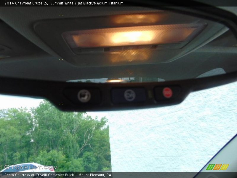 Summit White / Jet Black/Medium Titanium 2014 Chevrolet Cruze LS