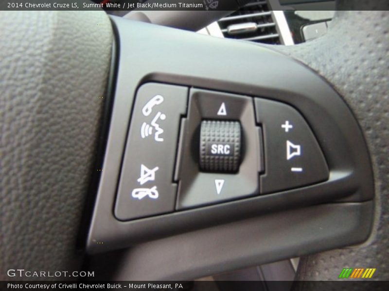 Summit White / Jet Black/Medium Titanium 2014 Chevrolet Cruze LS