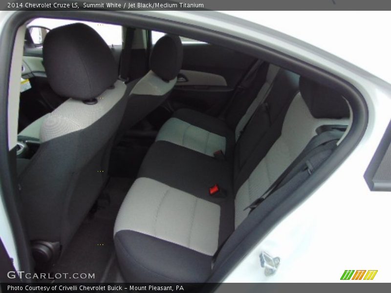 Summit White / Jet Black/Medium Titanium 2014 Chevrolet Cruze LS