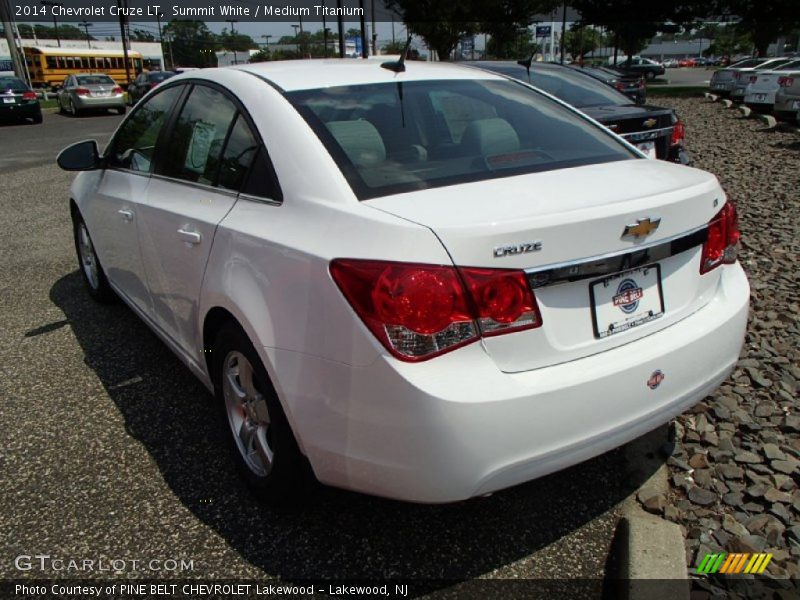 Summit White / Medium Titanium 2014 Chevrolet Cruze LT
