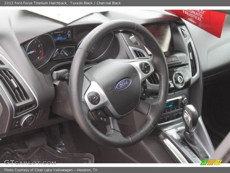 Tuxedo Black / Charcoal Black 2013 Ford Focus Titanium Hatchback