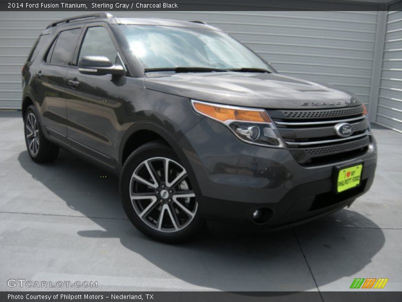 Sterling Gray / Charcoal Black 2014 Ford Fusion Titanium