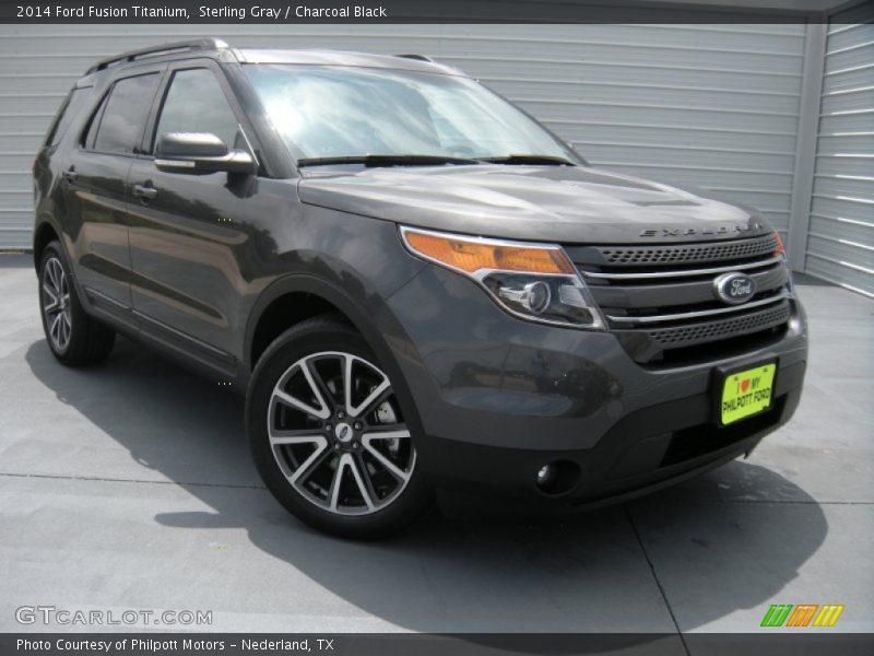 Sterling Gray / Charcoal Black 2014 Ford Fusion Titanium