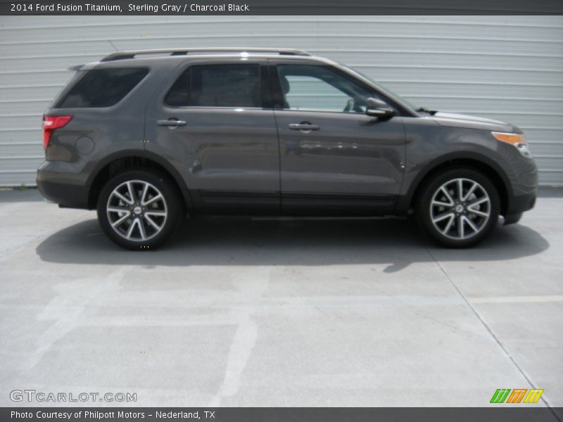 Sterling Gray / Charcoal Black 2014 Ford Fusion Titanium