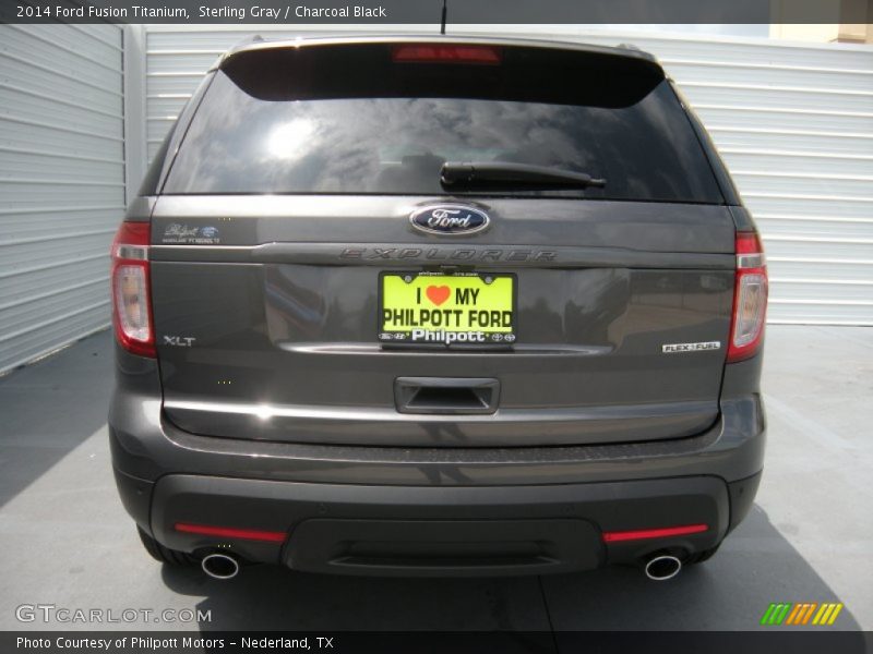 Sterling Gray / Charcoal Black 2014 Ford Fusion Titanium