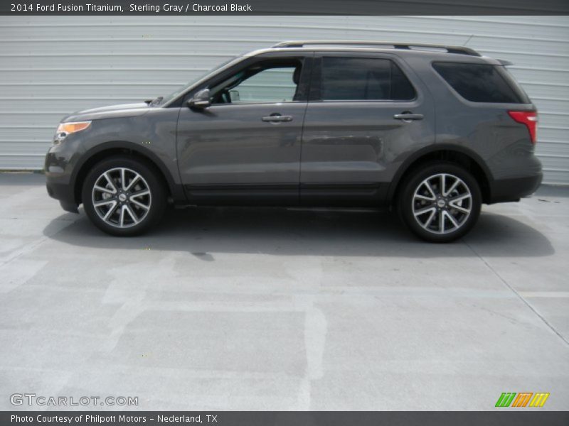 Sterling Gray / Charcoal Black 2014 Ford Fusion Titanium