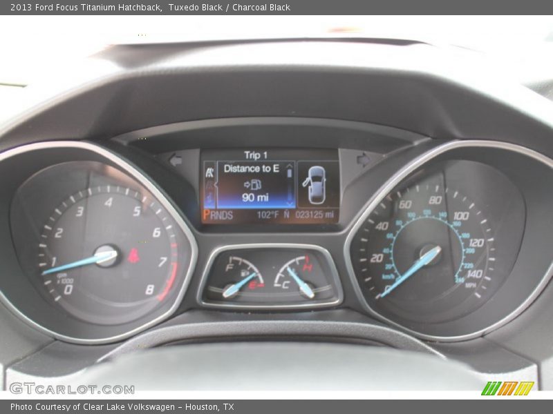 Tuxedo Black / Charcoal Black 2013 Ford Focus Titanium Hatchback
