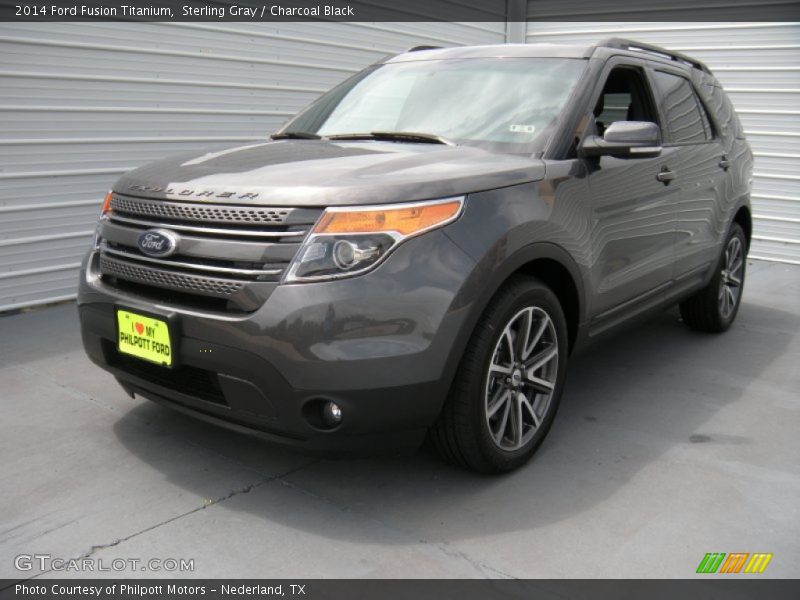 Sterling Gray / Charcoal Black 2014 Ford Fusion Titanium