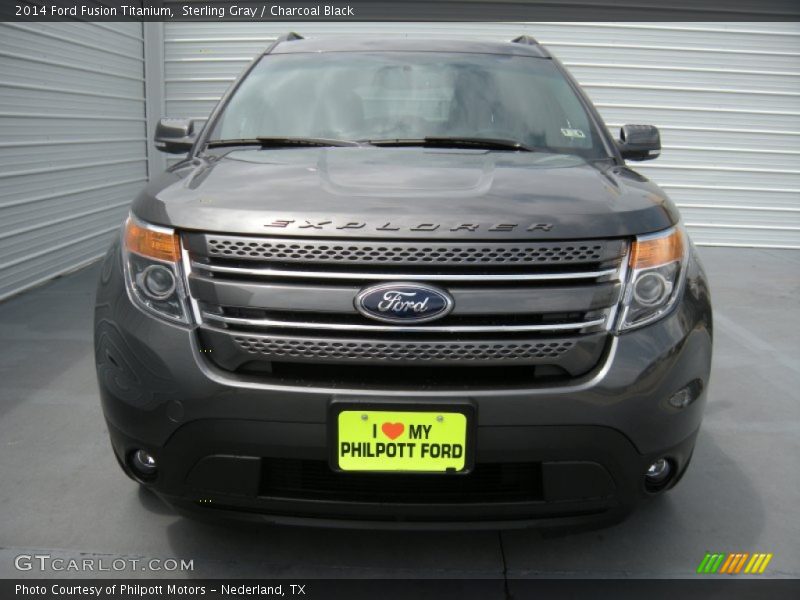 Sterling Gray / Charcoal Black 2014 Ford Fusion Titanium
