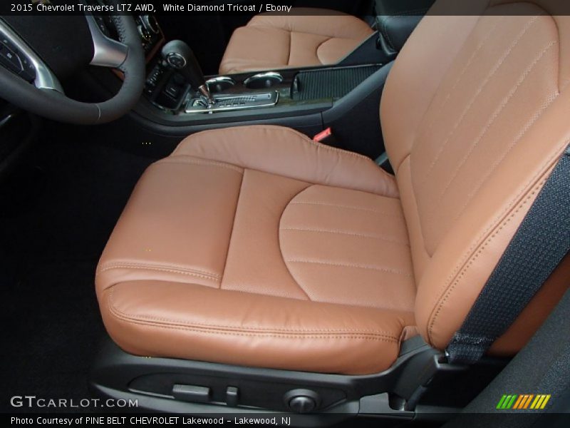 White Diamond Tricoat / Ebony 2015 Chevrolet Traverse LTZ AWD