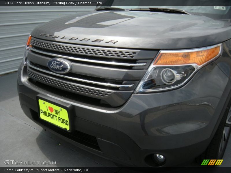 Sterling Gray / Charcoal Black 2014 Ford Fusion Titanium
