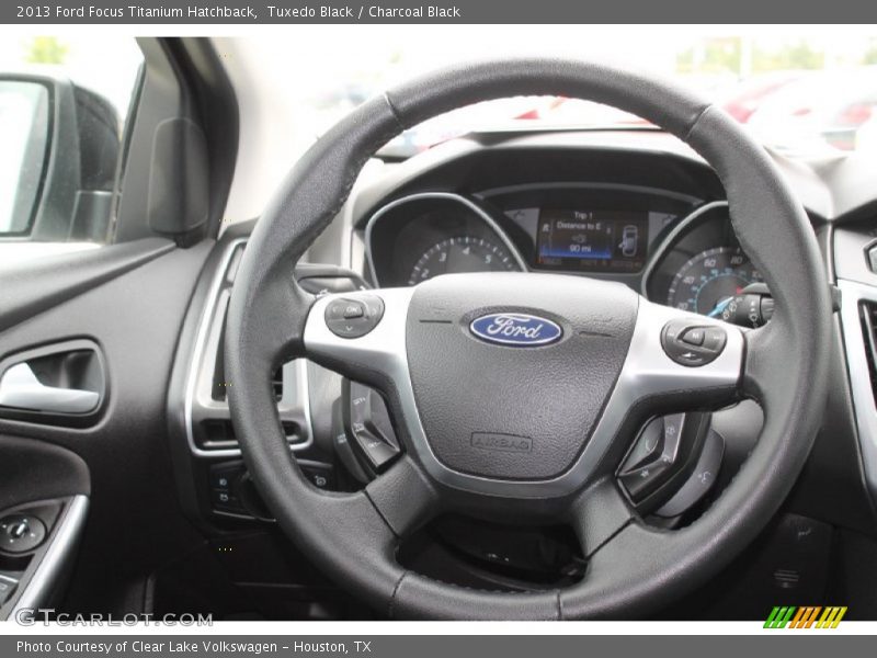 Tuxedo Black / Charcoal Black 2013 Ford Focus Titanium Hatchback