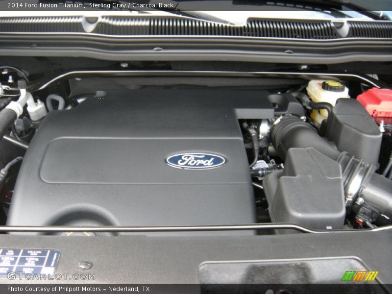 Sterling Gray / Charcoal Black 2014 Ford Fusion Titanium