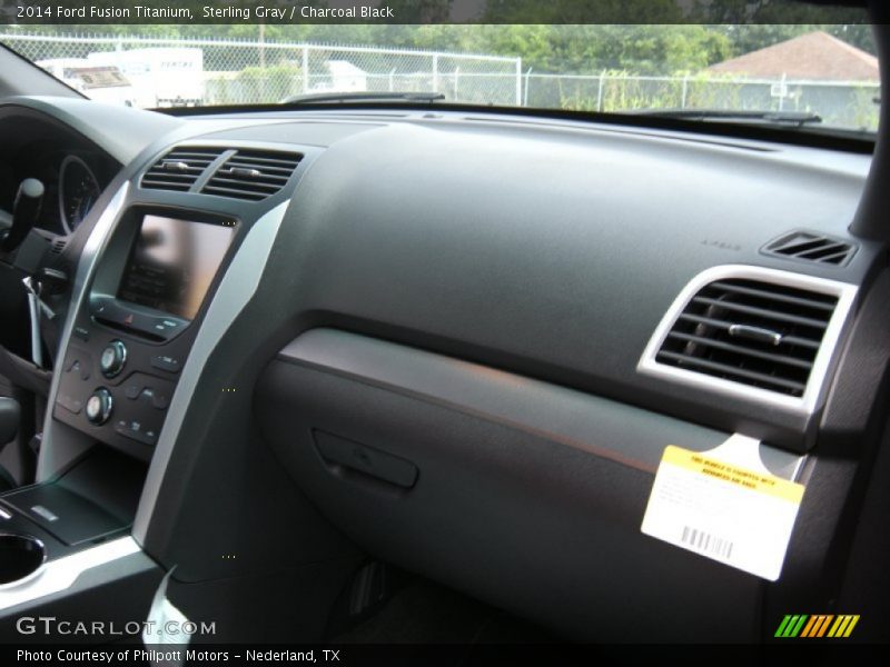 Sterling Gray / Charcoal Black 2014 Ford Fusion Titanium