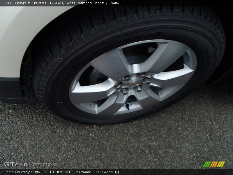 White Diamond Tricoat / Ebony 2015 Chevrolet Traverse LTZ AWD