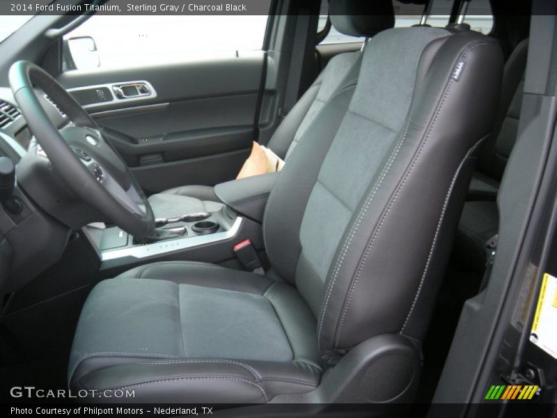 Sterling Gray / Charcoal Black 2014 Ford Fusion Titanium