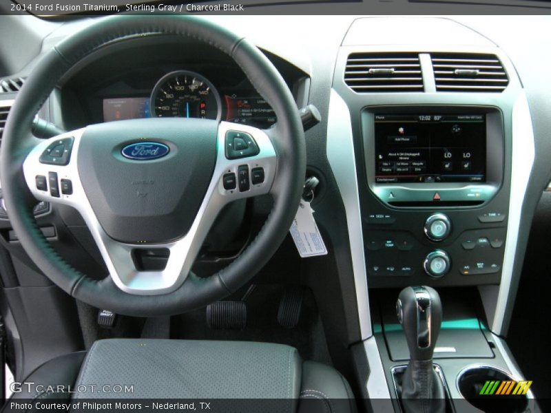 Sterling Gray / Charcoal Black 2014 Ford Fusion Titanium