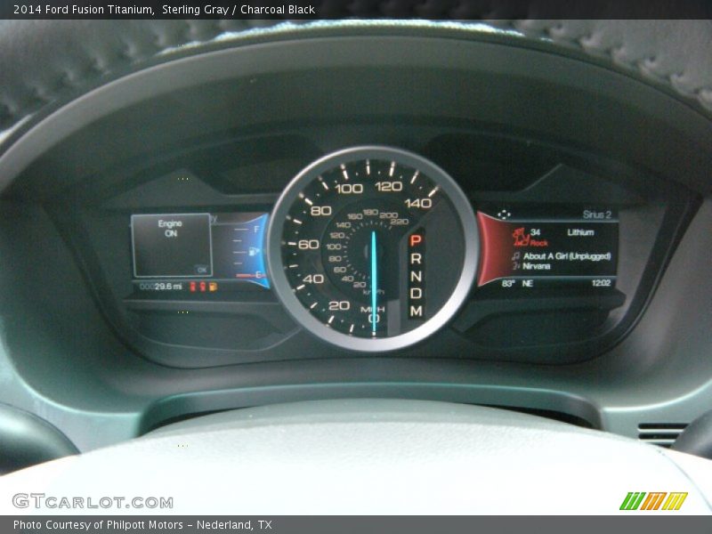 Sterling Gray / Charcoal Black 2014 Ford Fusion Titanium