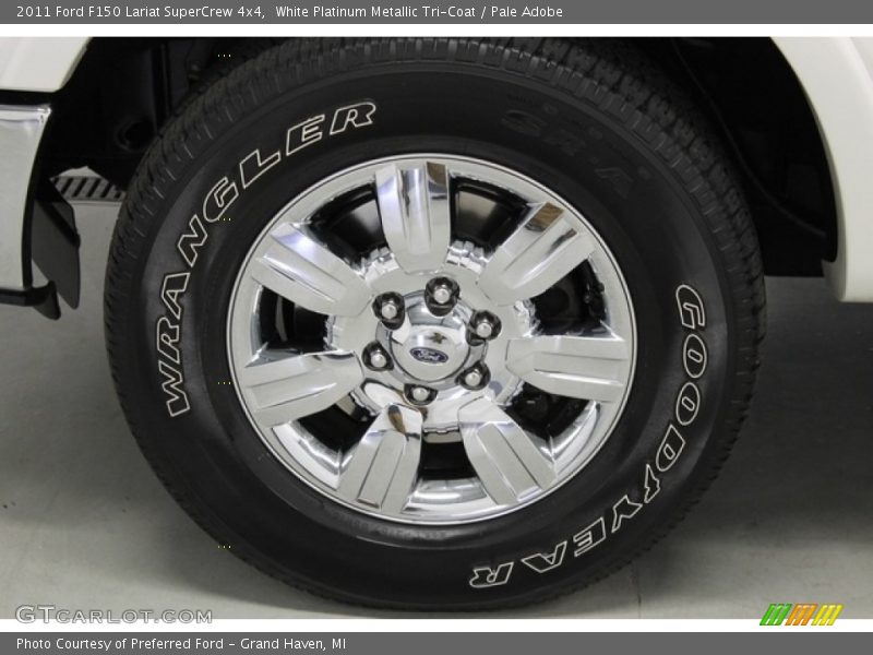 White Platinum Metallic Tri-Coat / Pale Adobe 2011 Ford F150 Lariat SuperCrew 4x4