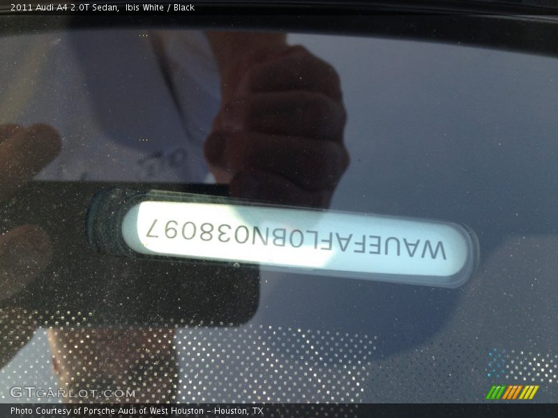 Ibis White / Black 2011 Audi A4 2.0T Sedan