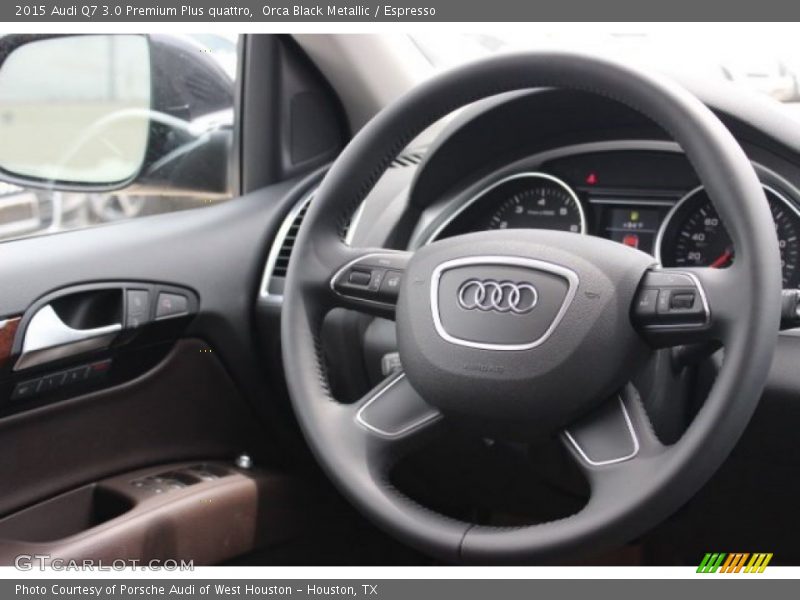 Orca Black Metallic / Espresso 2015 Audi Q7 3.0 Premium Plus quattro