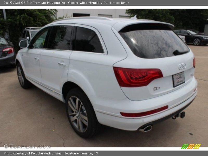 Glacier White Metallic / Cardamom Beige 2015 Audi Q7 3.0 Premium Plus quattro