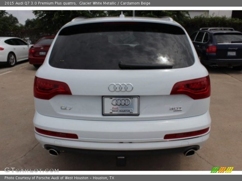 Glacier White Metallic / Cardamom Beige 2015 Audi Q7 3.0 Premium Plus quattro