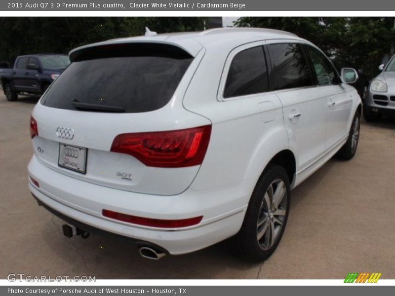 Glacier White Metallic / Cardamom Beige 2015 Audi Q7 3.0 Premium Plus quattro