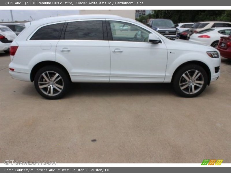 Glacier White Metallic / Cardamom Beige 2015 Audi Q7 3.0 Premium Plus quattro